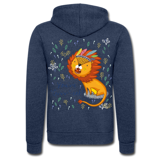 Chaqueta con capucha Tri-Blend unisex de Bella + Canvas"You're Great" - heather navy