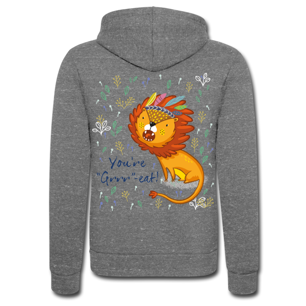 Chaqueta con capucha Tri-Blend unisex de Bella + Canvas"You're Great" - grey tri-blend