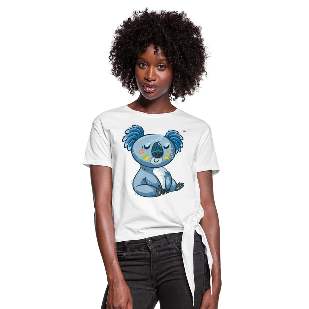 Camiseta con nudo"koala" - white