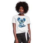 Camiseta con nudo"koala" - white