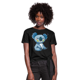 Camiseta con nudo"koala" - black