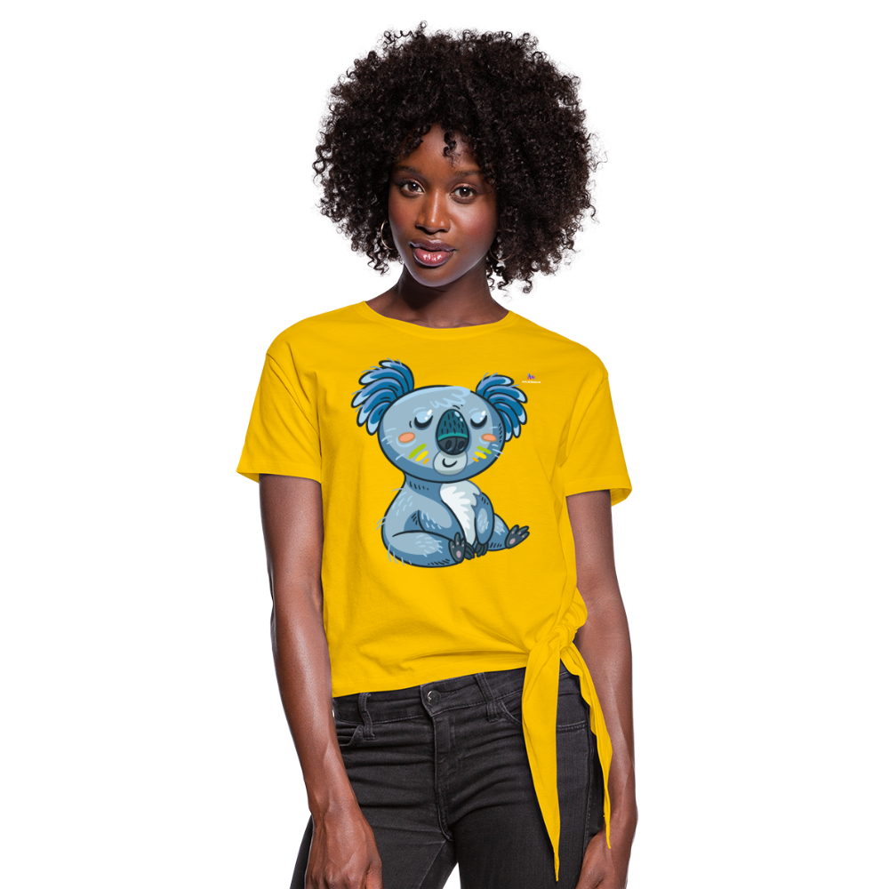 Camiseta con nudo"koala" - sun yellow