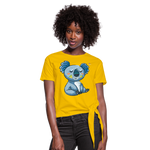 Camiseta con nudo"koala" - sun yellow