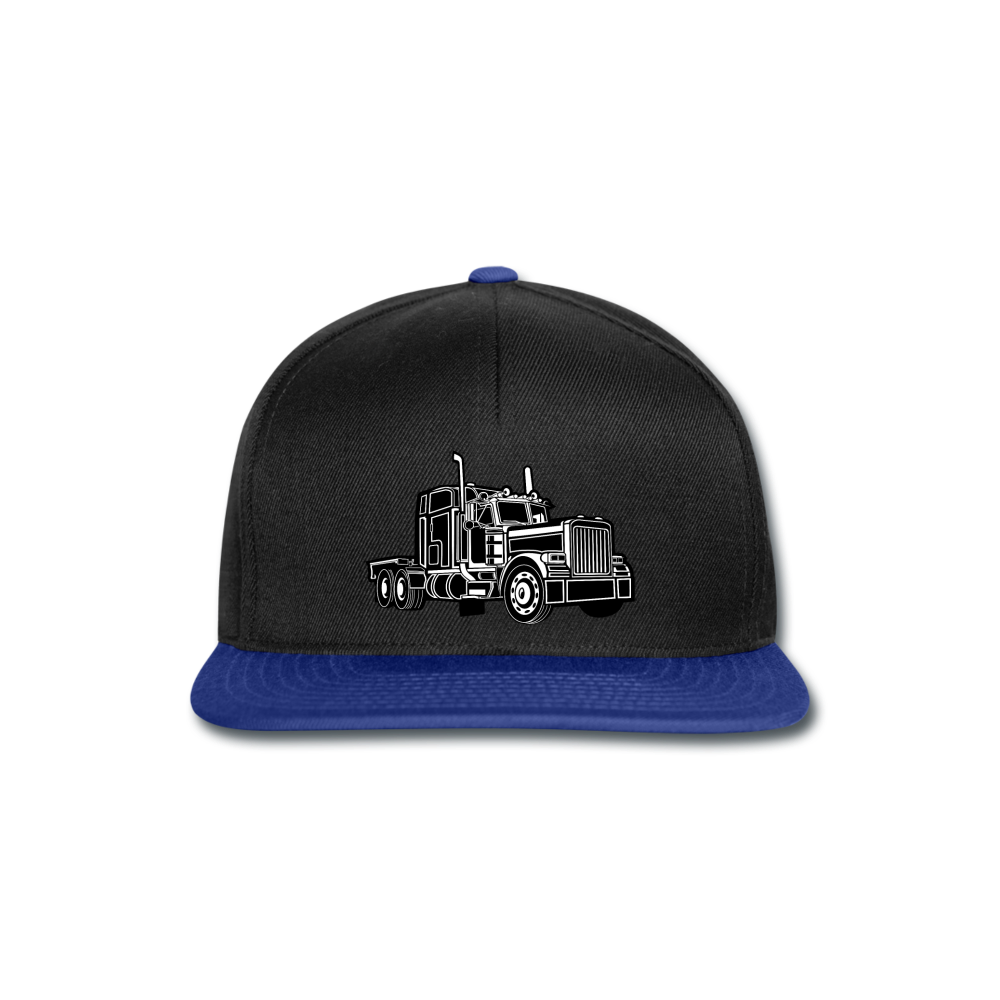 Gorra Snapback"Big Truck" - black/bright royal