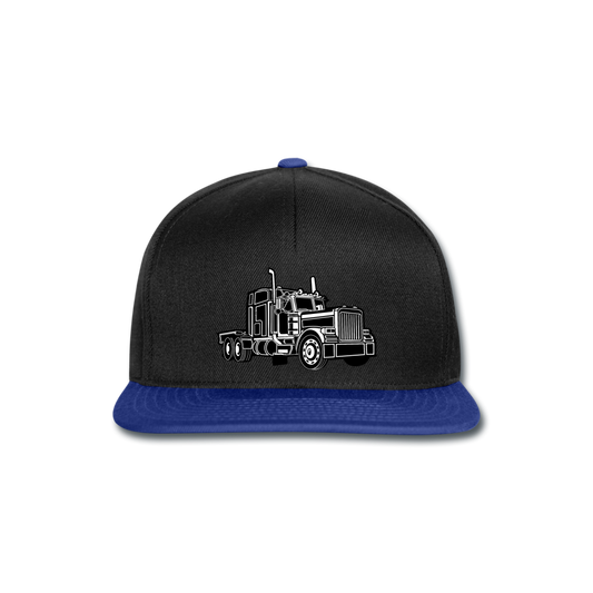 Gorra Snapback"Big Truck" - black/bright royal