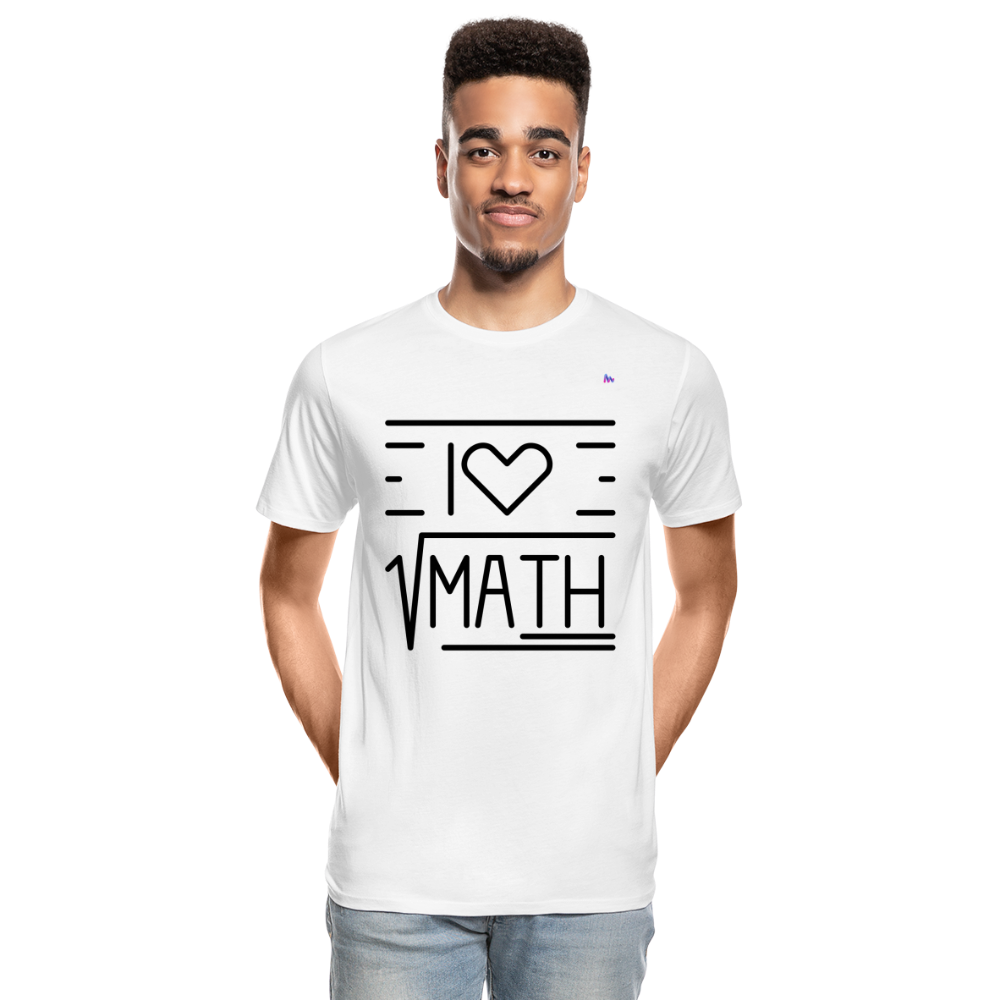 Camiseta orgánica premium"Math" - white
