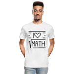 Camiseta orgánica premium"Math" - white