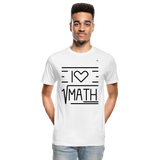 Camiseta orgánica premium"Math" - white