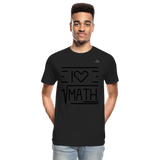 Camiseta orgánica premium"Math" - black