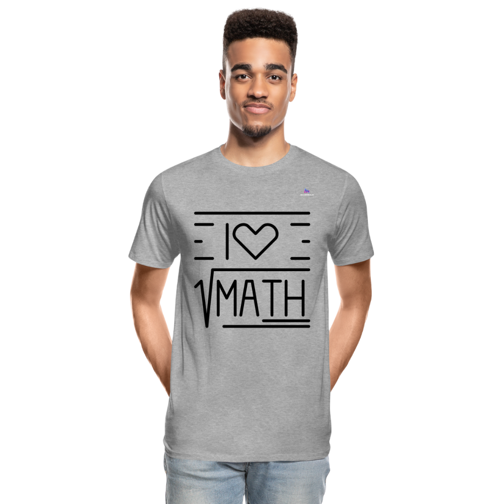 Camiseta orgánica premium"Math" - heather grey