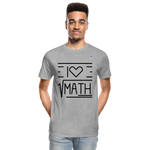 Camiseta orgánica premium"Math" - heather grey