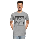 Camiseta orgánica premium"Math" - heather grey