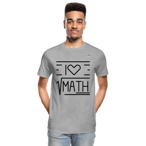 Camiseta orgánica premium"Math" - heather grey