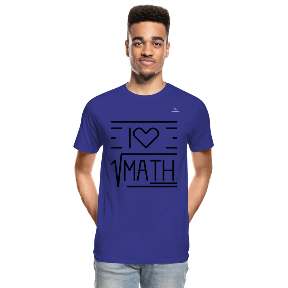 Camiseta orgánica premium"Math" - royal blue