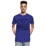 Camiseta orgánica premium"Math" - royal blue