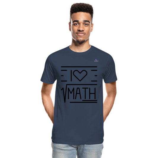 Camiseta orgánica premium"Math" - navy