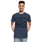 Camiseta orgánica premium"Math" - navy