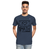 Camiseta orgánica premium"Math" - navy