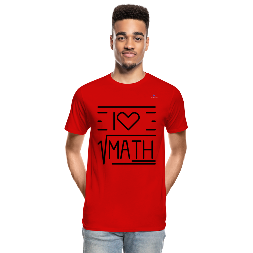 Camiseta orgánica premium"Math" - red