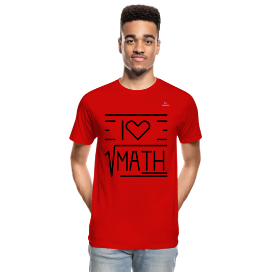 Camiseta orgánica premium"Math" - red