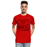 Camiseta orgánica premium"Math" - red