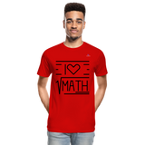 Camiseta orgánica premium"Math" - red