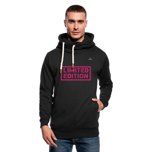 Sudadera con capucha y cuello alto unisex"Legenden Dezember" - black