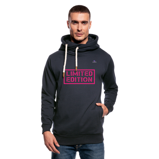 Sudadera con capucha y cuello alto unisex"Legenden Dezember" - navy