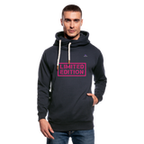 Sudadera con capucha y cuello alto unisex"Legenden Dezember" - navy