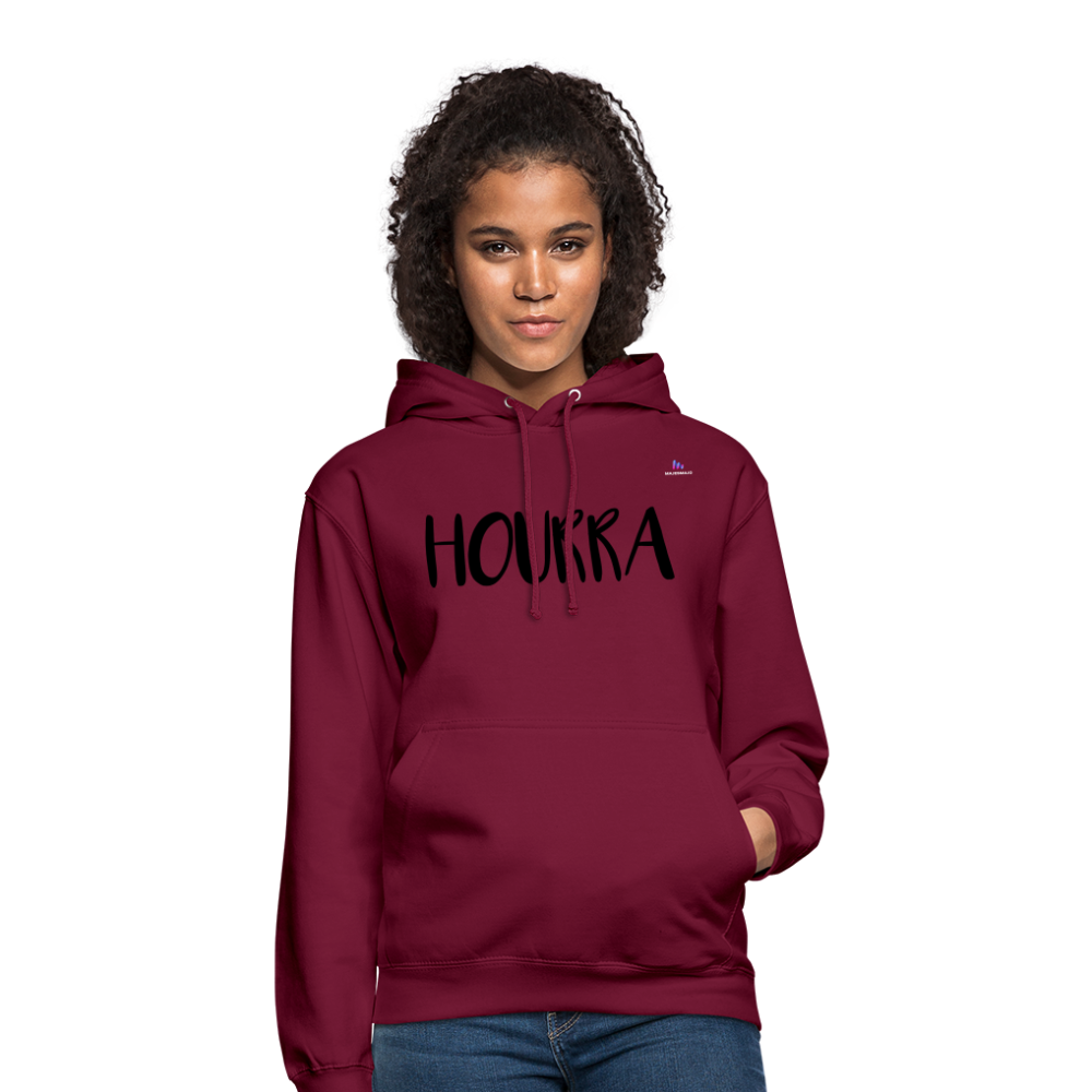 Sudadera con capucha unisex"Furz loading" - bordeaux