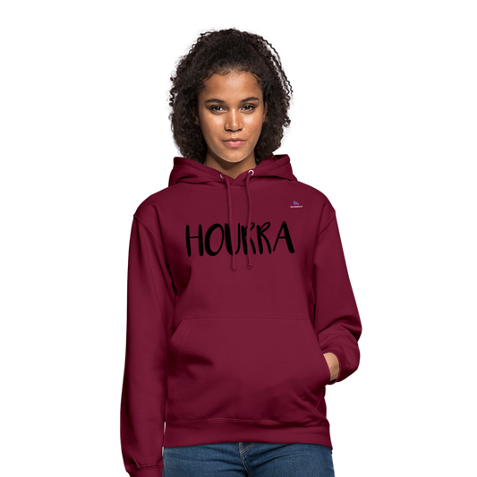 Sudadera con capucha unisex"Furz loading" - bordeaux