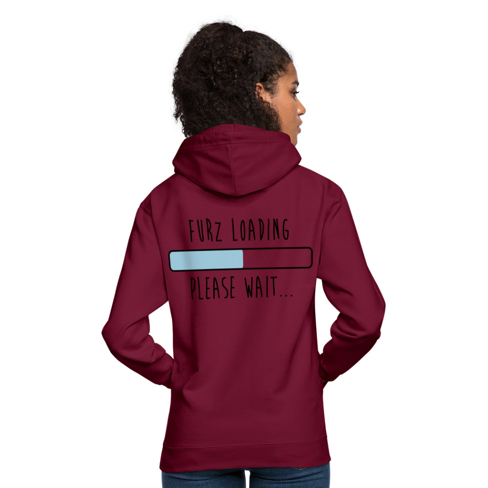 Sudadera con capucha unisex"Furz loading" - bordeaux