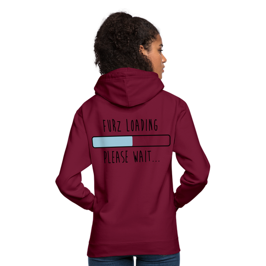 Sudadera con capucha unisex"Furz loading" - bordeaux