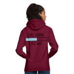 Sudadera con capucha unisex"Furz loading" - bordeaux