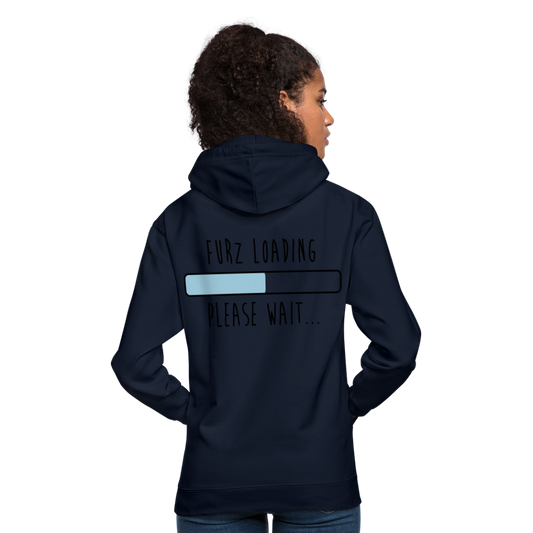Sudadera con capucha unisex"Furz loading" - navy