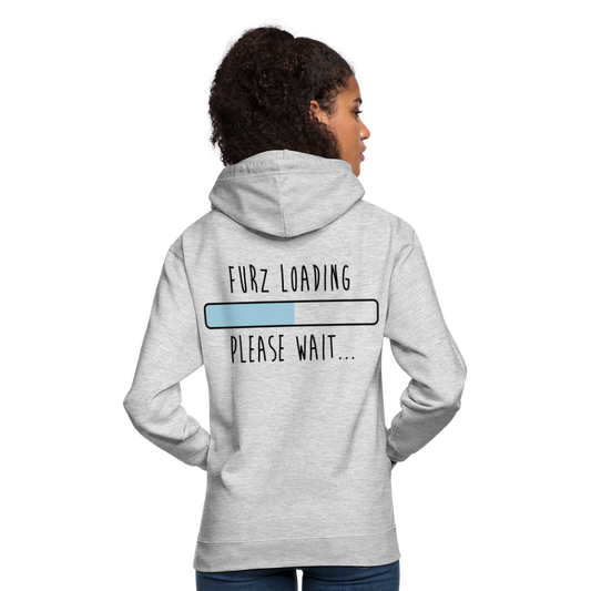 Sudadera con capucha unisex"Furz loading" - light heather grey