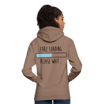 Sudadera con capucha unisex"Furz loading" - mocha