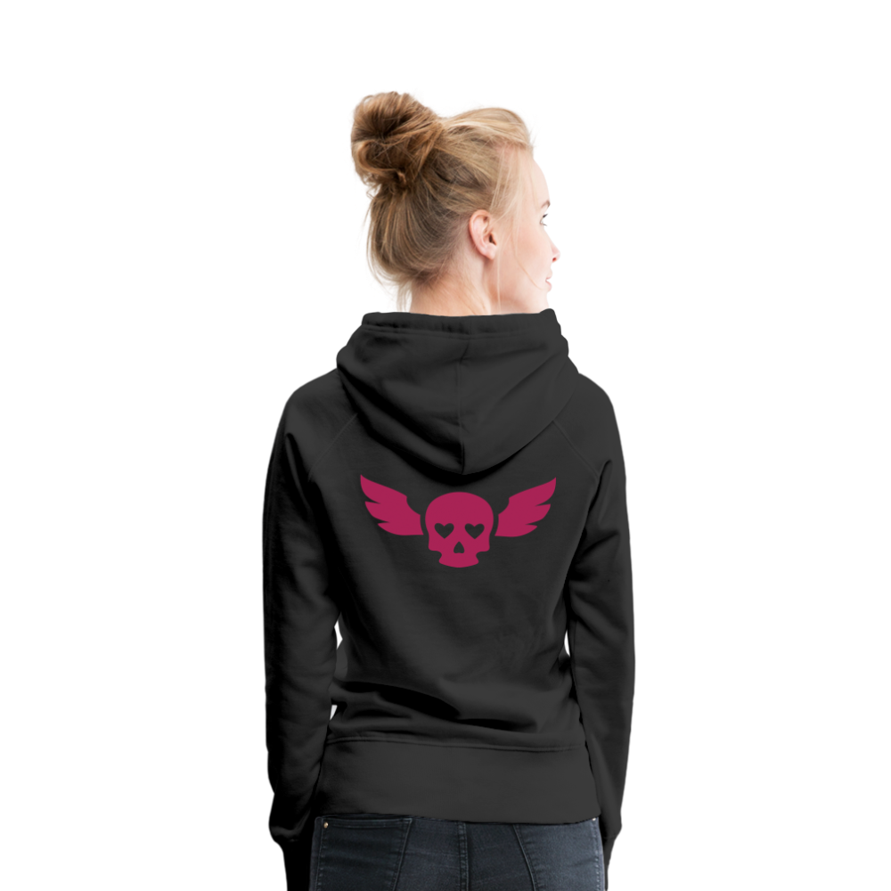 Sudadera con capucha premium"skull heart2" - black