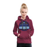 Sudadera con capucha premium"skull heart2" - bordeaux