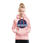 Sudadera con capucha premium"skull heart2" - crystal pink