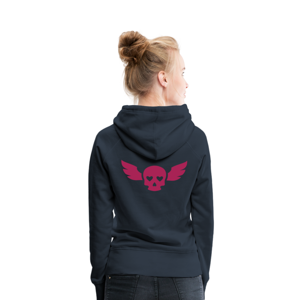 Sudadera con capucha premium"skull heart2" - navy