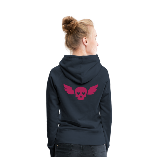 Sudadera con capucha premium"skull heart2" - navy
