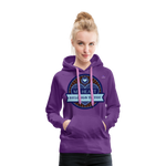 Sudadera con capucha premium"skull heart2" - purple