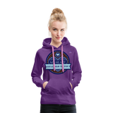 Sudadera con capucha premium"skull heart2" - purple