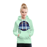 Sudadera con capucha premium"skull heart2" - light mint