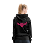 Sudadera con capucha premium"skull heart2" - charcoal grey