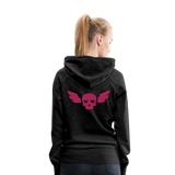 Sudadera con capucha premium"skull heart2" - charcoal grey