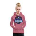 Sudadera con capucha premium"skull heart2" - mauve