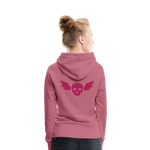 Sudadera con capucha premium"skull heart2" - mauve