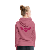 Sudadera con capucha premium"skull heart2" - mauve